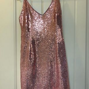 Pink Sequin Dress